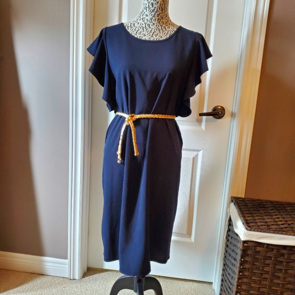 Banana Republic Flutter Sleeve Shift Dress